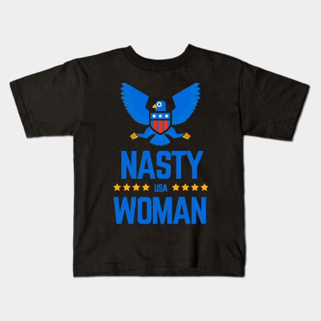 Nasty Woman Kids T-Shirt by ballhard